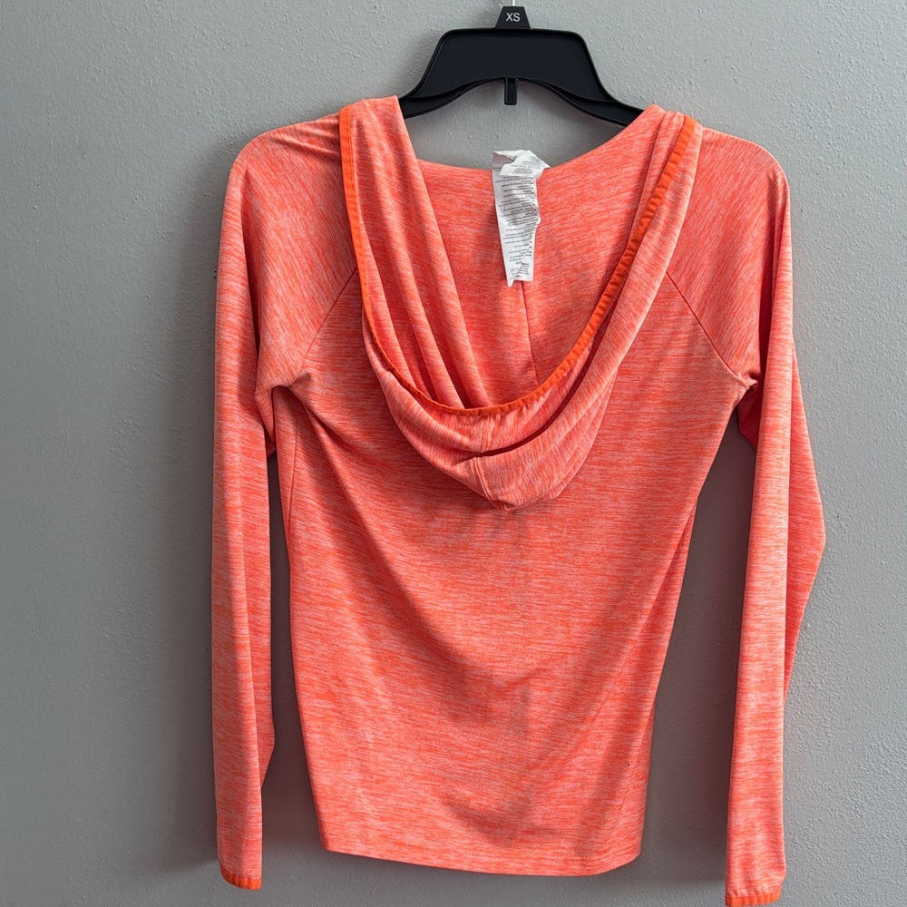 Under Armour Women's Bright Orange Hoodie - Picture 9 of 11